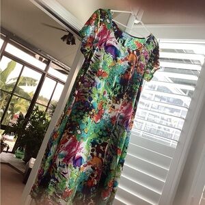 Blue Water NEW dress Medium, bright colors.